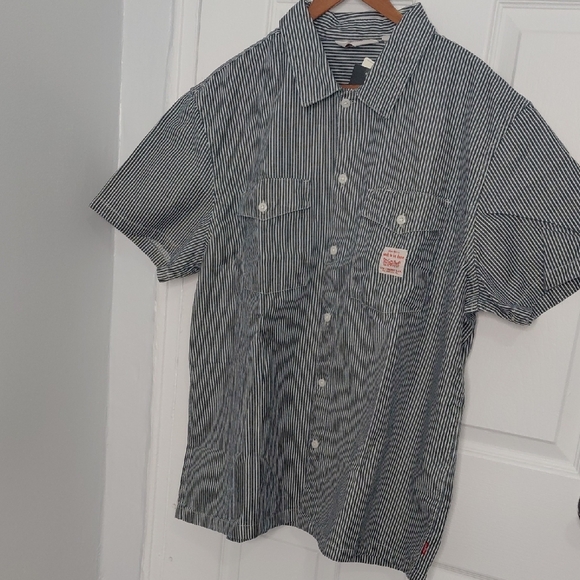Levi's Other - Levi's Blue and White Striped Men's Shirt
